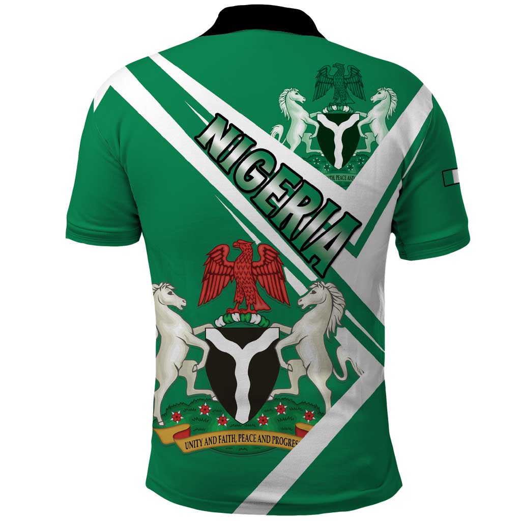 Nigeria Coat Of Arms Polo Shirt Sporty Style