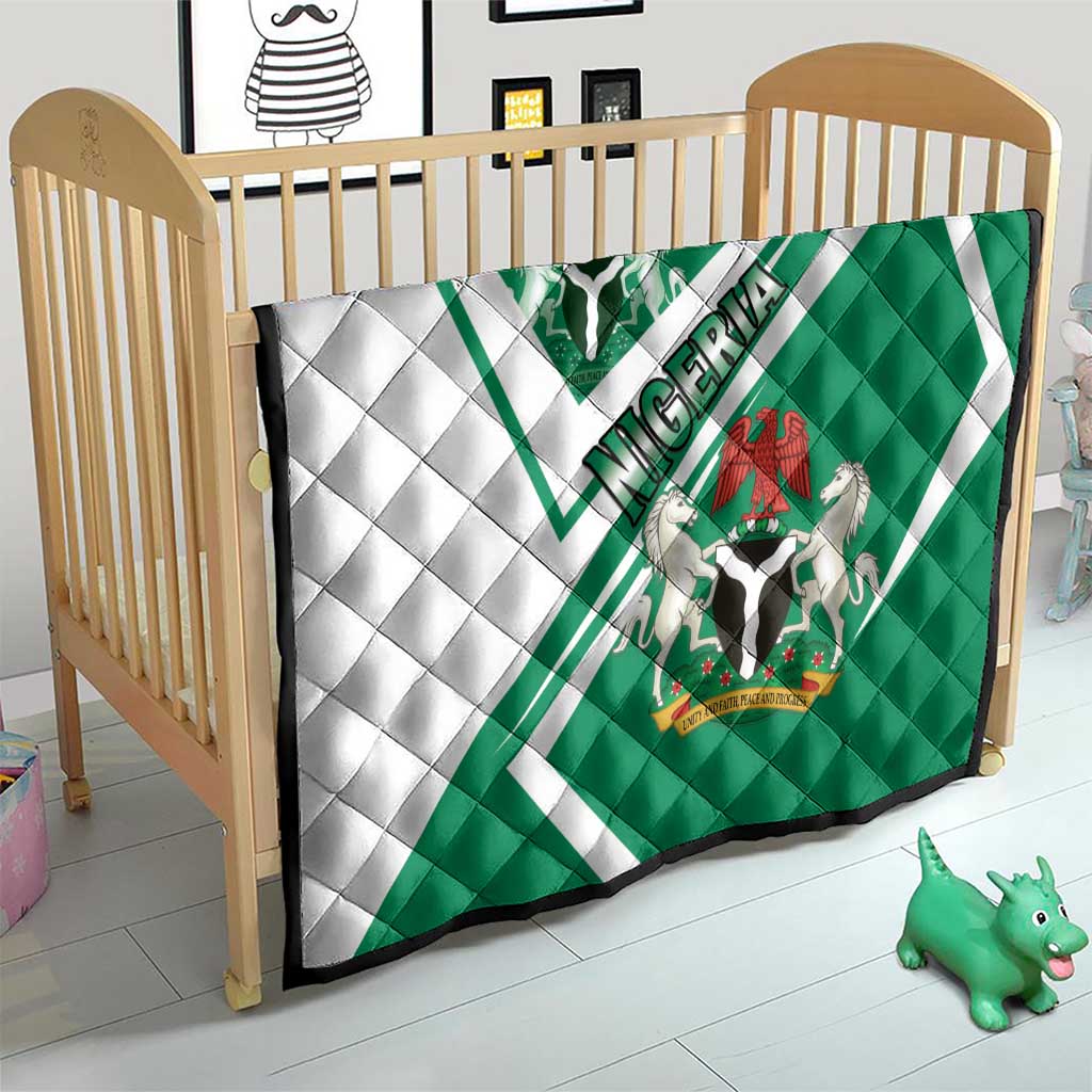 Nigeria Coat Of Arms Quilt Sporty Style
