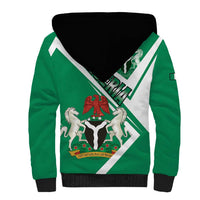 Nigeria Coat Of Arms Sherpa Hoodie Sporty Style