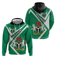 Nigeria Coat Of Arms Zip Hoodie Sporty Style