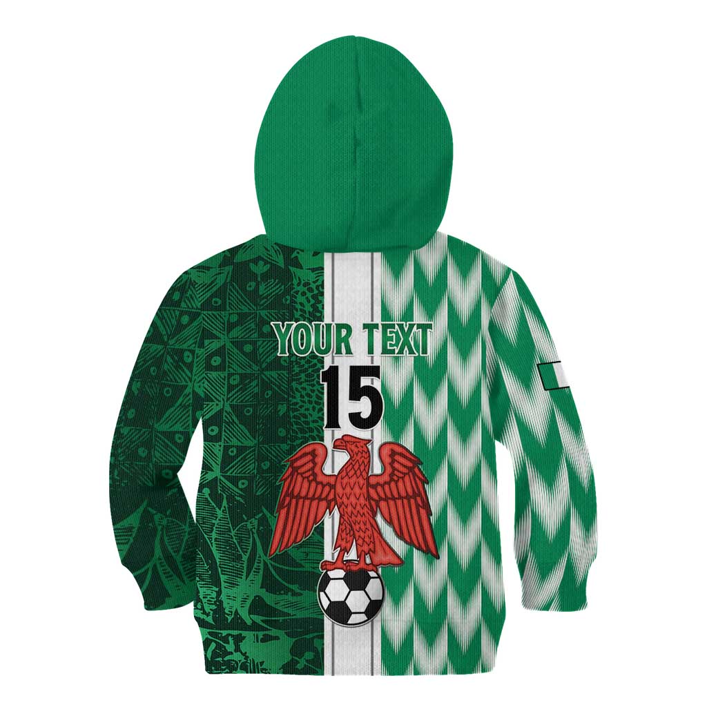 Custom Nigeria Football Kid Hoodie Come On Super Eagles