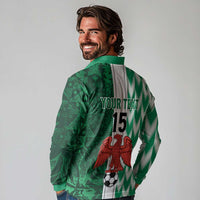 Custom Nigeria Football Long Sleeve Polo Shirt Come On Super Eagles