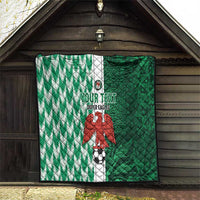 Custom Nigeria Football Quilt Come On Super Eagles