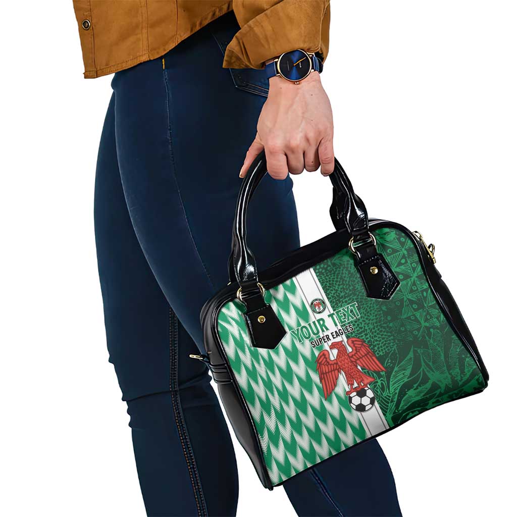 Custom Nigeria Football Shoulder Handbag Come On Super Eagles