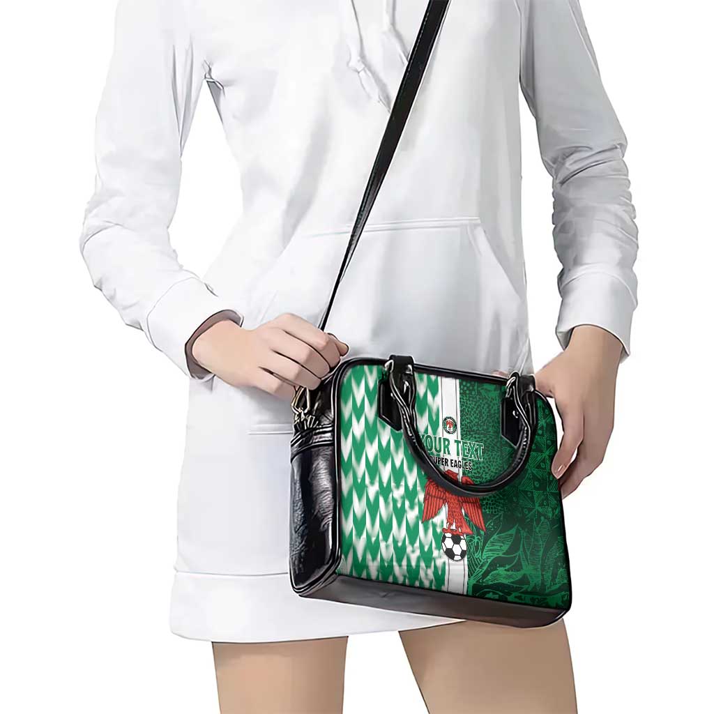 Custom Nigeria Football Shoulder Handbag Come On Super Eagles