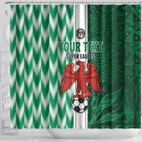 Custom Nigeria Football Shower Curtain Come On Super Eagles