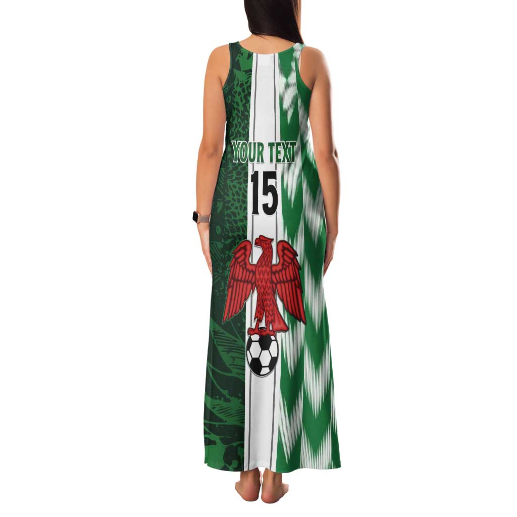 Custom Nigeria Football Tank Maxi Dress Come On Super Eagles