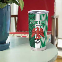 Custom Nigeria Football Tumbler Cup Come On Super Eagles