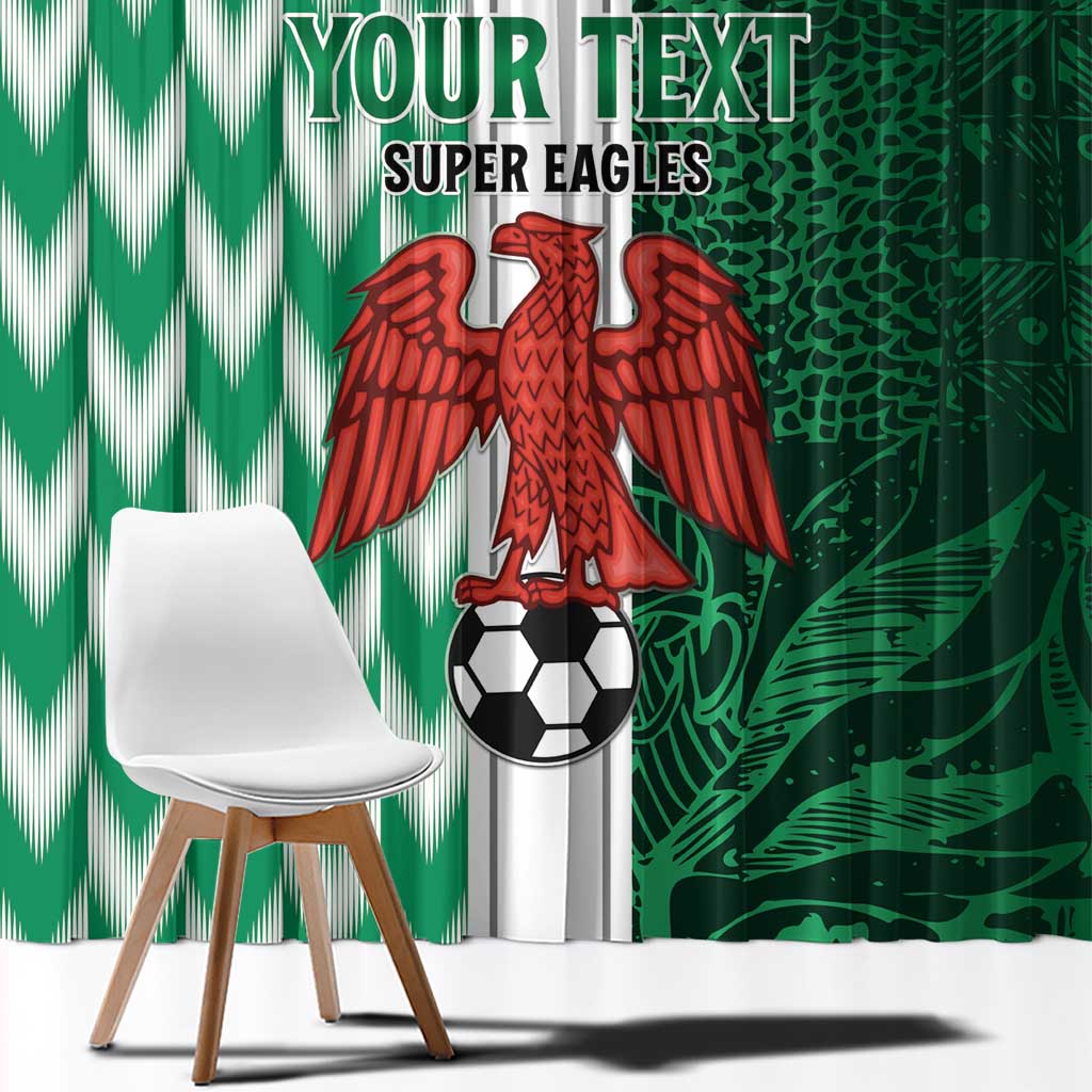 Custom Nigeria Football Window Curtain Come On Super Eagles