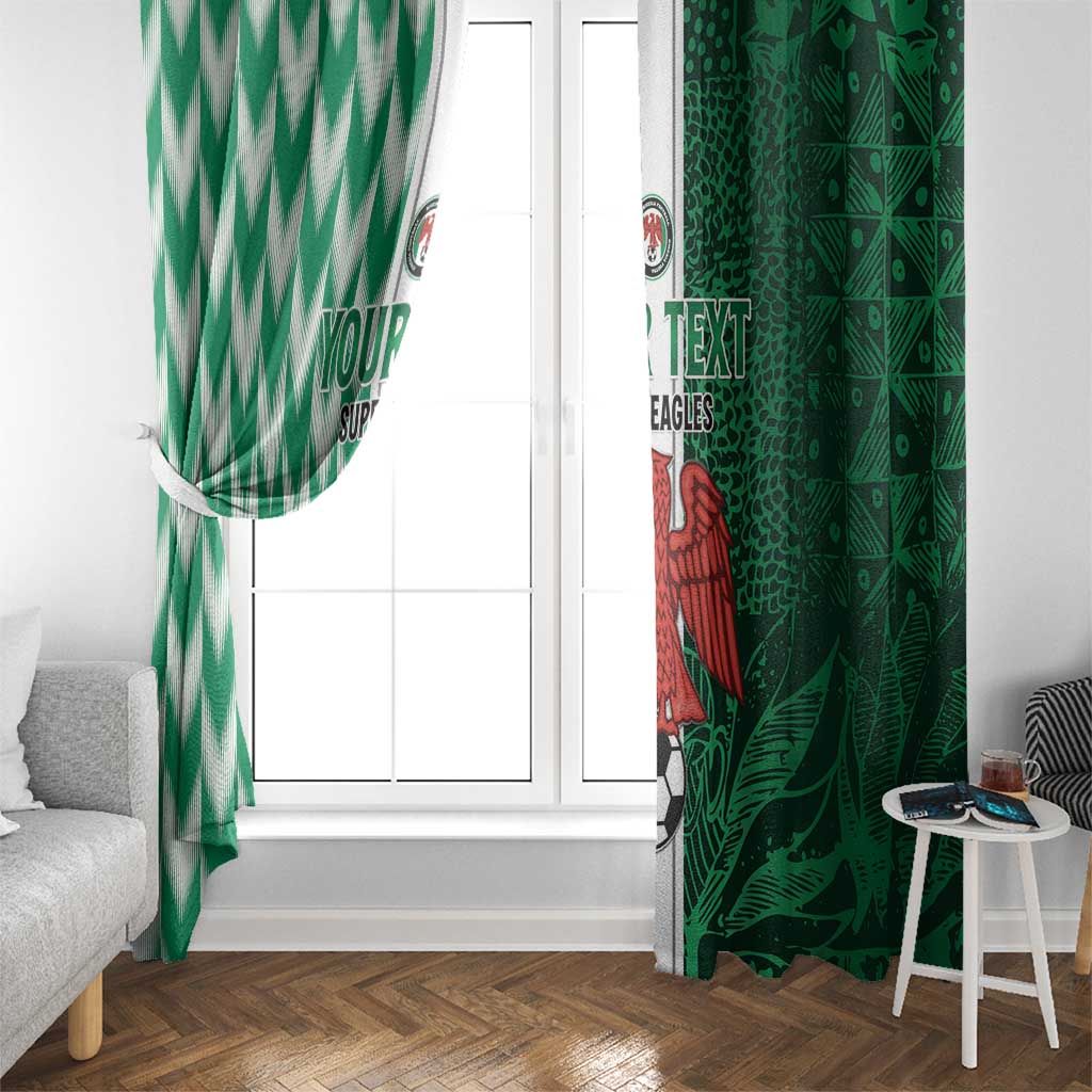 Custom Nigeria Football Window Curtain Come On Super Eagles
