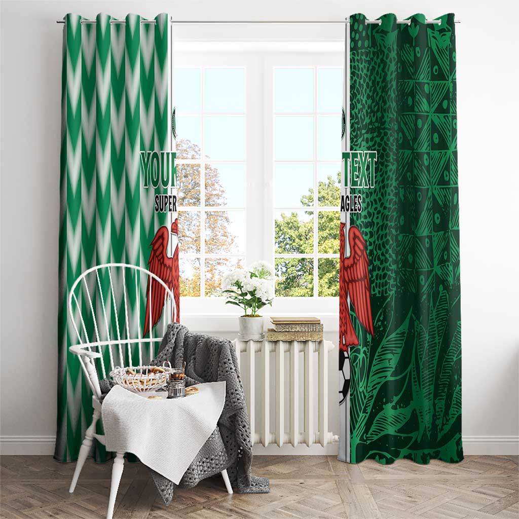 Custom Nigeria Football Window Curtain Come On Super Eagles