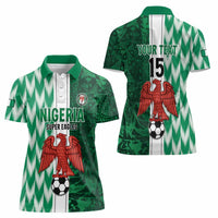 Custom Nigeria Football Women Polo Shirt Come On Super Eagles