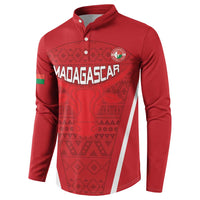 Custom Madagascar Football Button Sweatshirt Go Barea Go