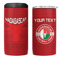 Custom Madagascar Football 4 in 1 Can Cooler Tumbler Go Barea Go