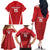 Custom Madagascar Football Family Matching Off The Shoulder Long Sleeve Dress and Hawaiian Shirt Go Barea Go