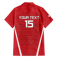 Custom Madagascar Football Family Matching Off The Shoulder Long Sleeve Dress and Hawaiian Shirt Go Barea Go