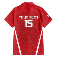 Custom Madagascar Football Family Matching Short Sleeve Bodycon Dress and Hawaiian Shirt Go Barea Go