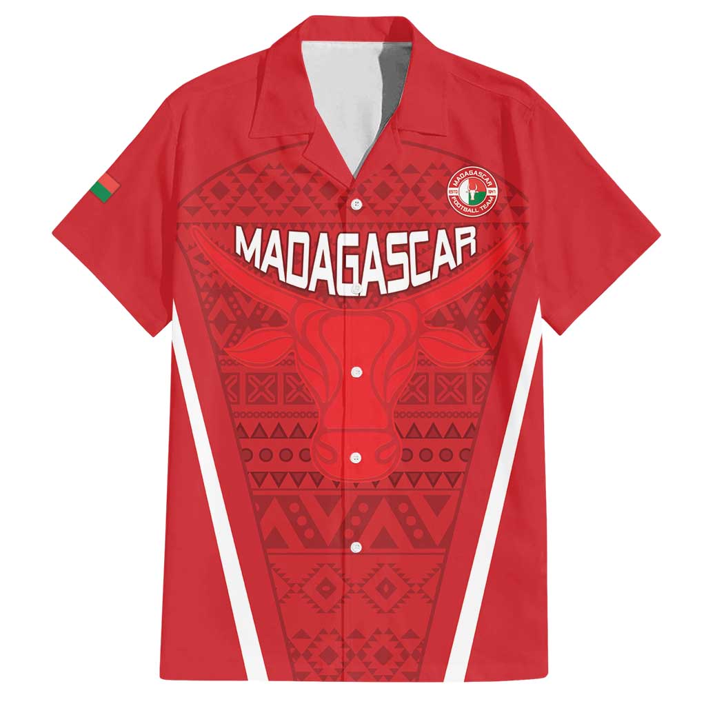 Custom Madagascar Football Family Matching Summer Maxi Dress and Hawaiian Shirt Go Barea Go