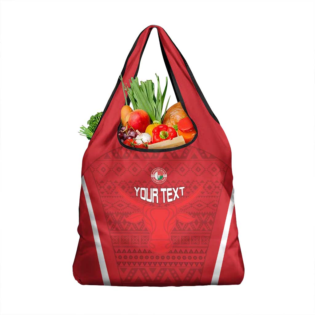 Custom Madagascar Football Grocery Bag Go Barea Go