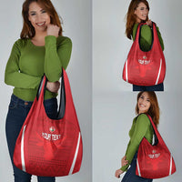 Custom Madagascar Football Grocery Bag Go Barea Go