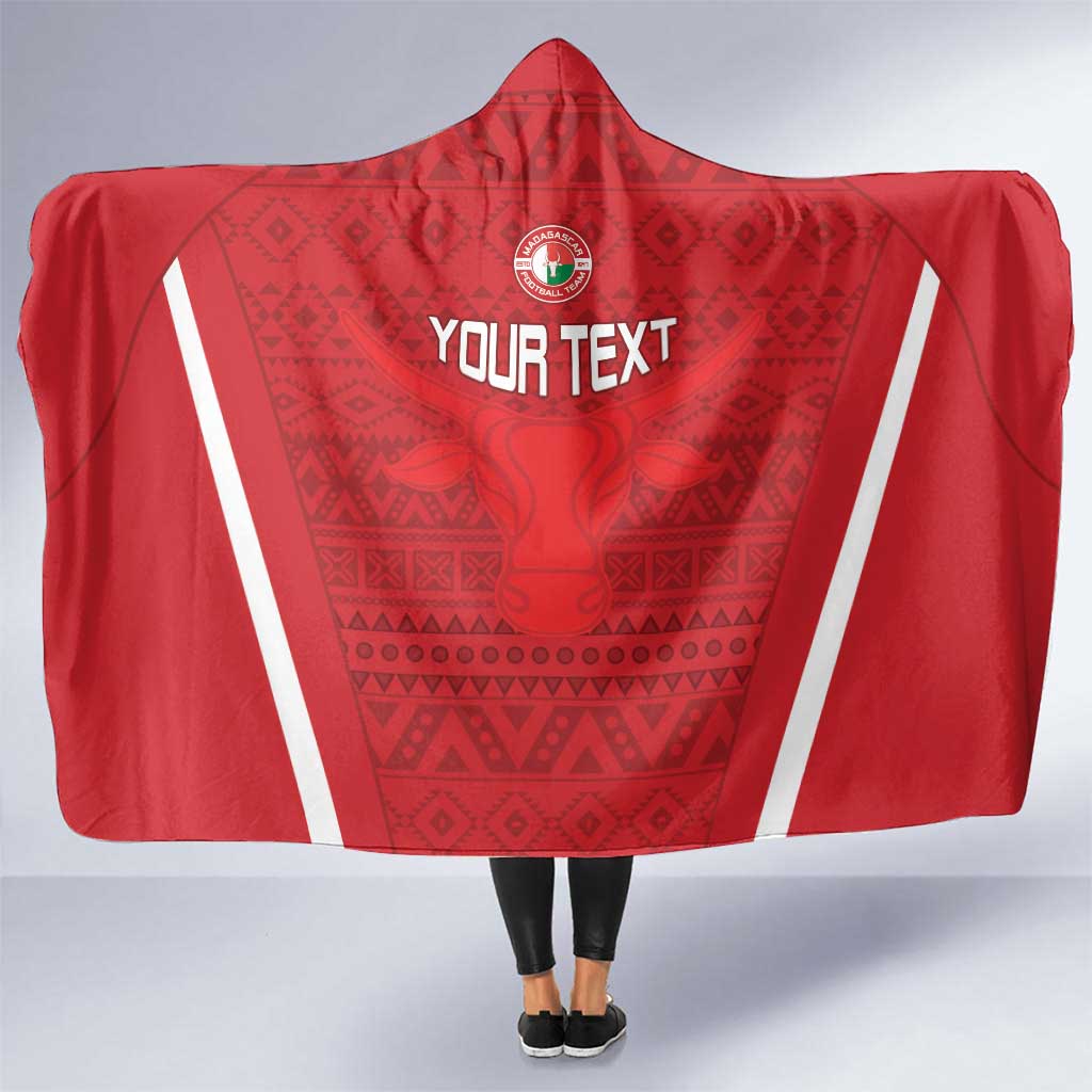 Custom Madagascar Football Hooded Blanket Go Barea Go
