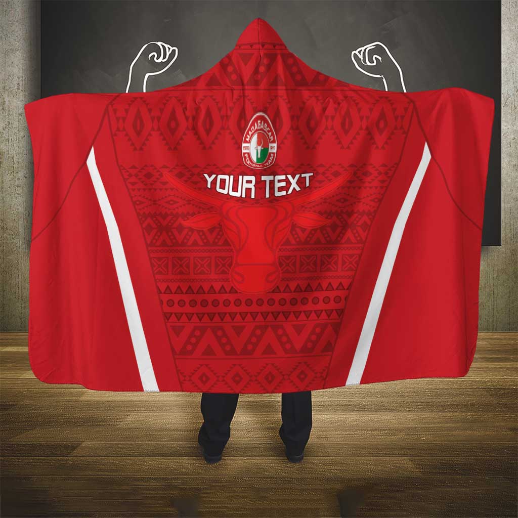 Custom Madagascar Football Hooded Blanket Go Barea Go