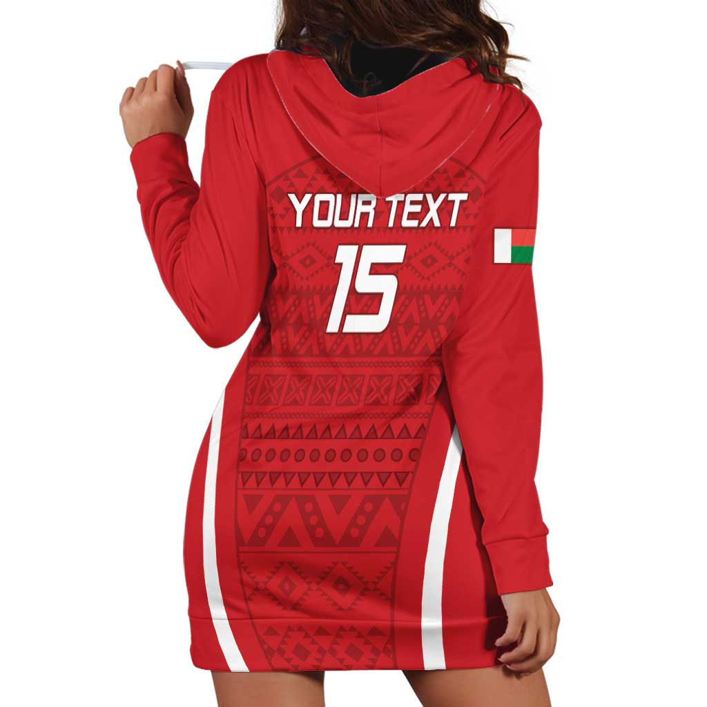 Custom Madagascar Football Hoodie Dress Go Barea Go
