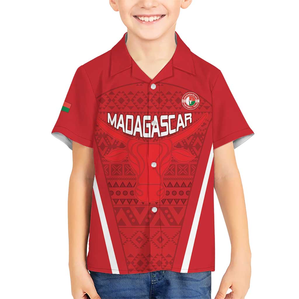 Custom Madagascar Football Kid Hawaiian Shirt Go Barea Go