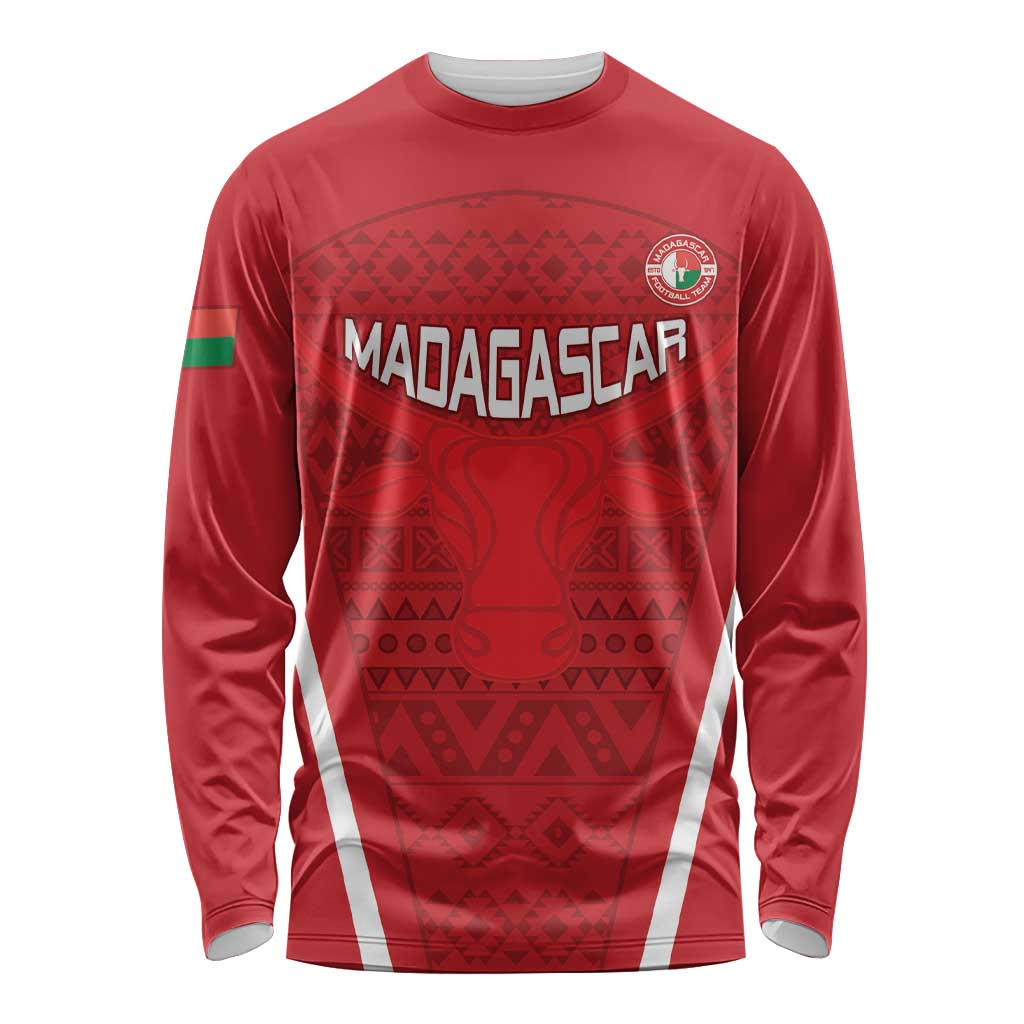 Custom Madagascar Football Long Sleeve Shirt Go Barea Go
