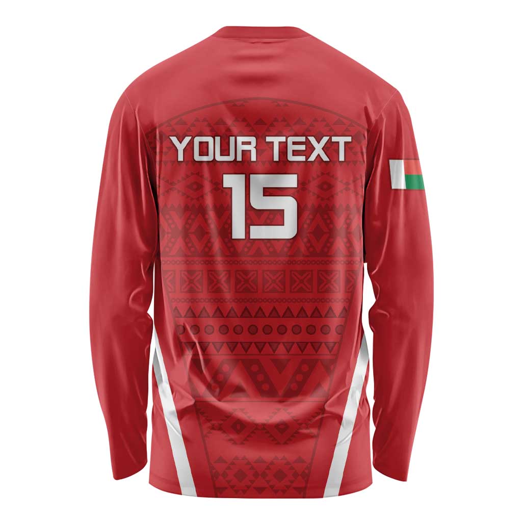 Custom Madagascar Football Long Sleeve Shirt Go Barea Go