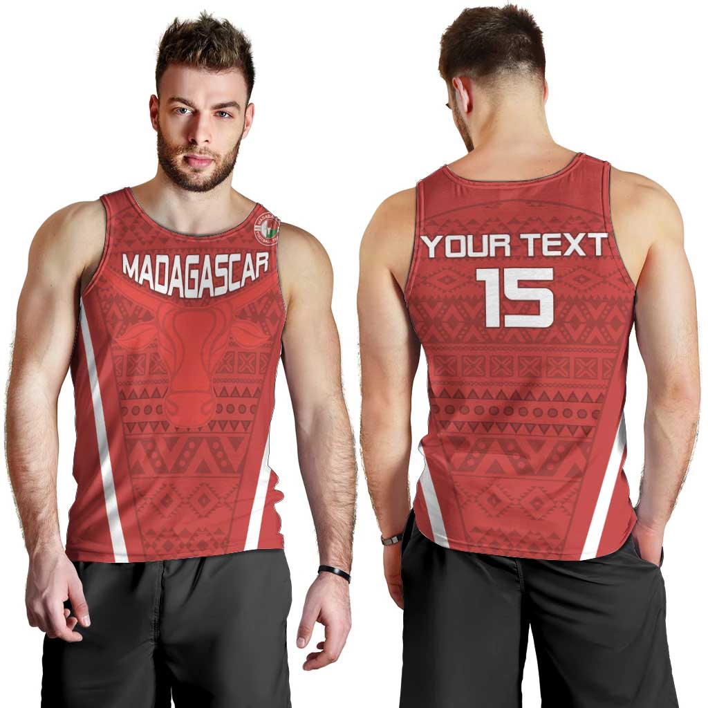 Custom Madagascar Football Men Tank Top Go Barea Go
