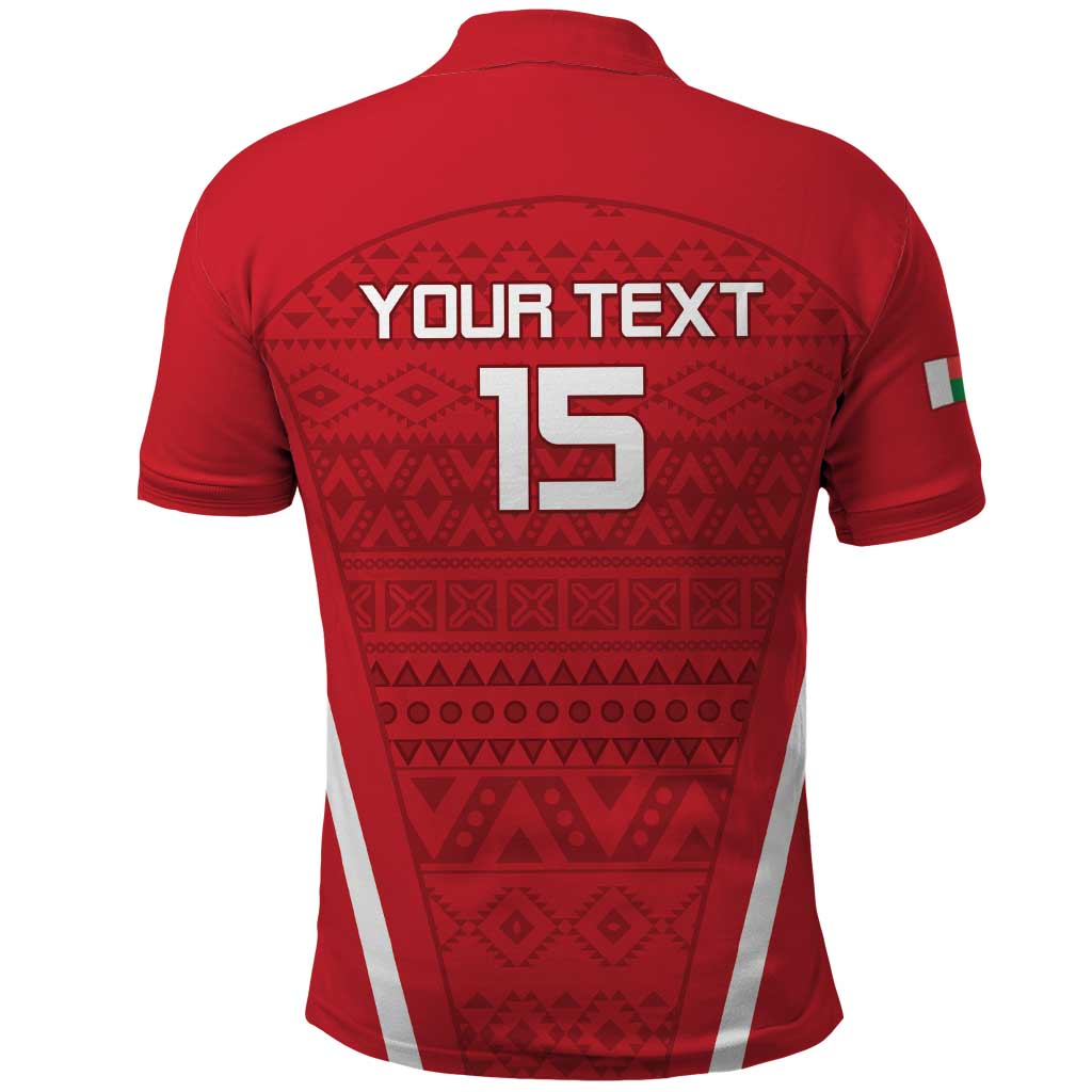 Custom Madagascar Football Polo Shirt Go Barea Go