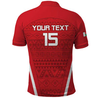 Custom Madagascar Football Polo Shirt Go Barea Go