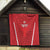 Custom Madagascar Football Quilt Go Barea Go