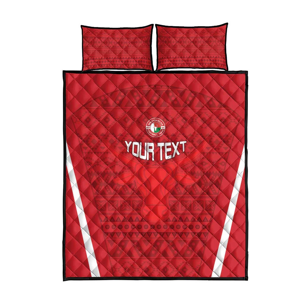 Custom Madagascar Football Quilt Bed Set Go Barea Go