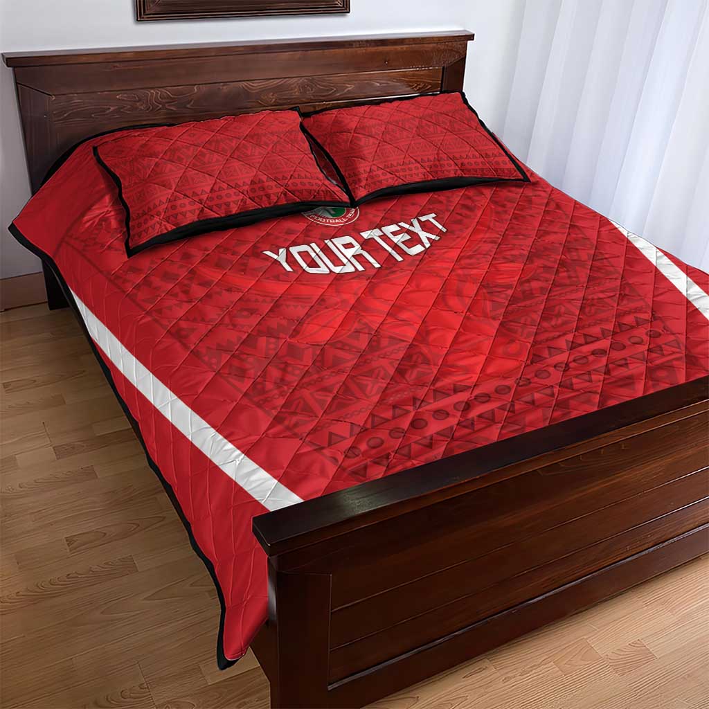 Custom Madagascar Football Quilt Bed Set Go Barea Go