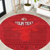 Custom Madagascar Football Round Carpet Go Barea Go