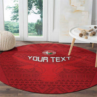 Custom Madagascar Football Round Carpet Go Barea Go