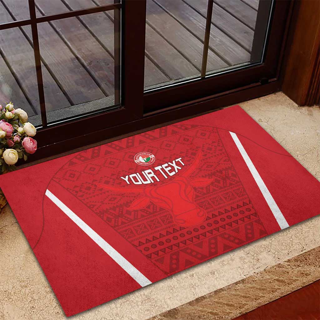 Custom Madagascar Football Rubber Doormat Go Barea Go