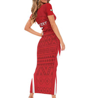 Custom Madagascar Football Short Sleeve Bodycon Dress Go Barea Go