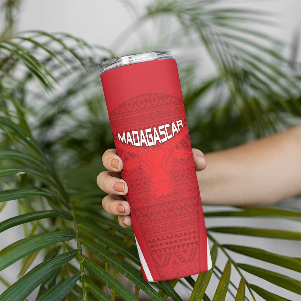 Custom Madagascar Football Skinny Tumbler Go Barea Go