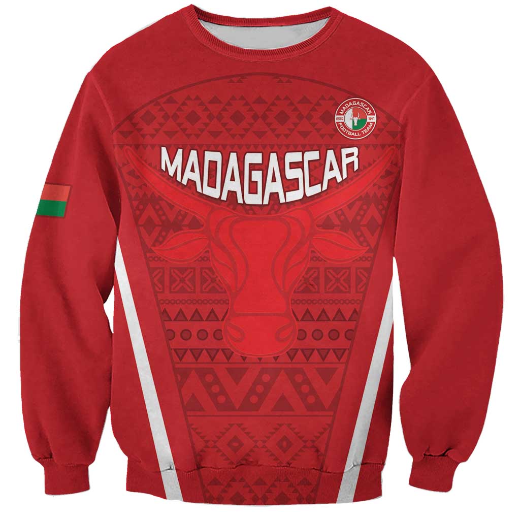 Custom Madagascar Football Sweatshirt Go Barea Go