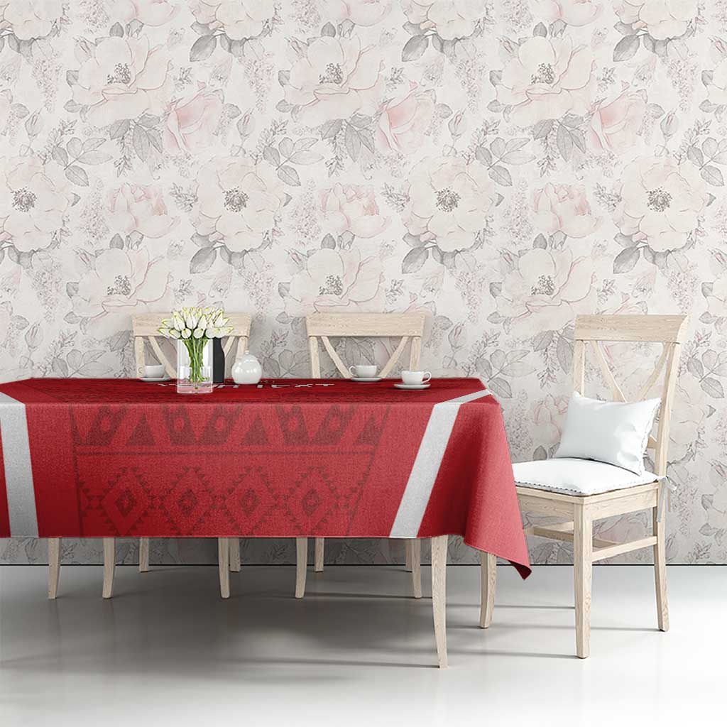 Custom Madagascar Football Tablecloth Go Barea Go