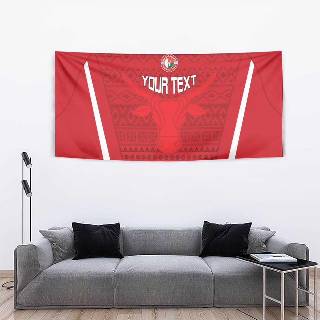 Custom Madagascar Football Tapestry Go Barea Go