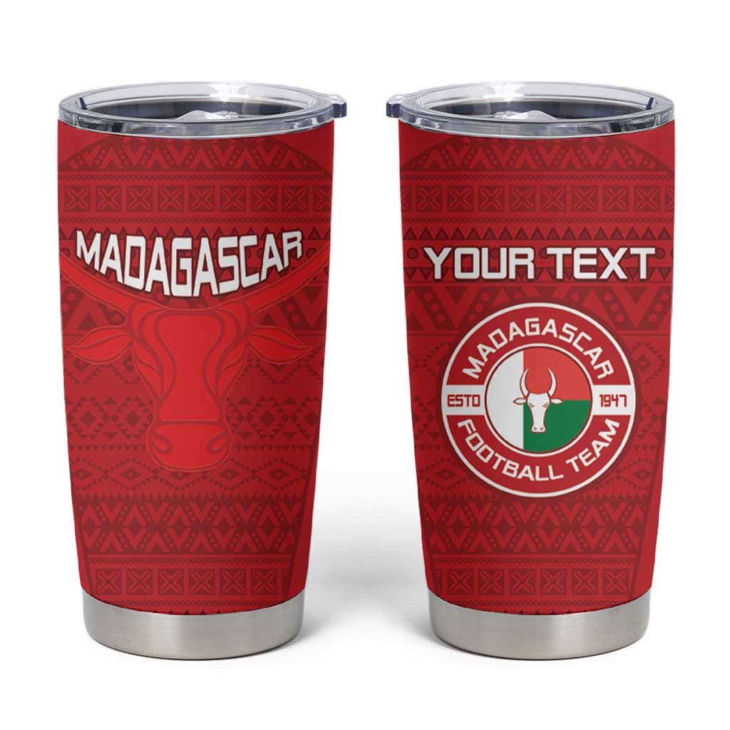 Custom Madagascar Football Tumbler Cup Go Barea Go