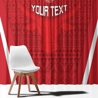 Custom Madagascar Football Window Curtain Go Barea Go