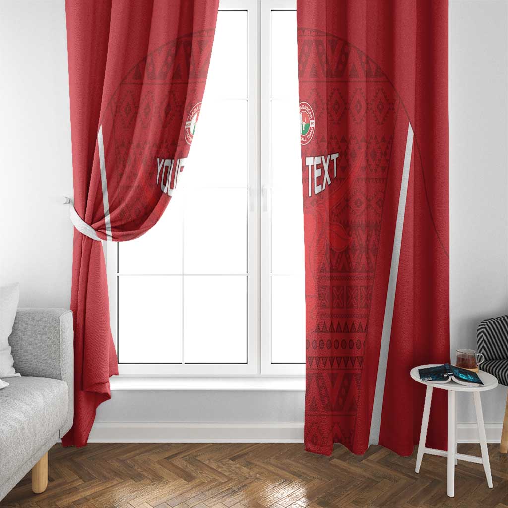 Custom Madagascar Football Window Curtain Go Barea Go