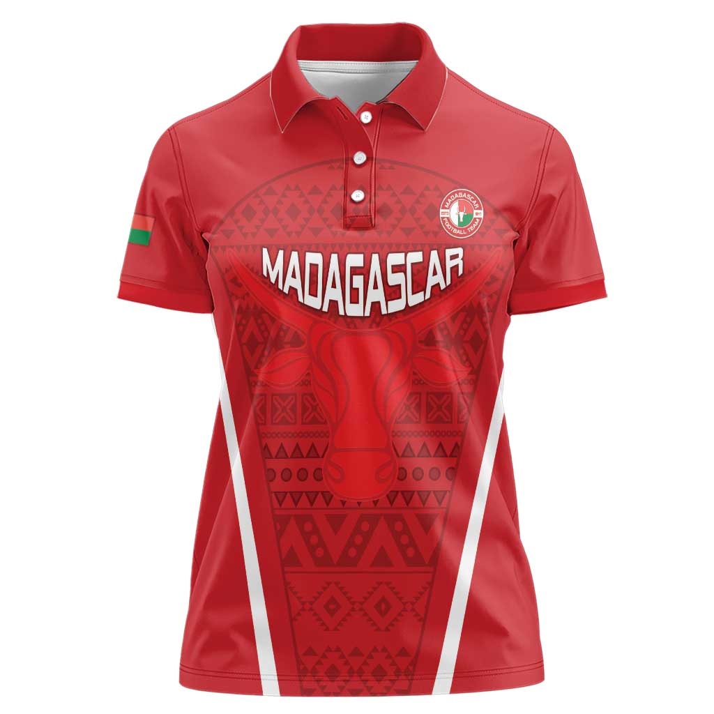 Custom Madagascar Football Women Polo Shirt Go Barea Go