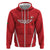 Custom Madagascar Football Zip Hoodie Go Barea Go