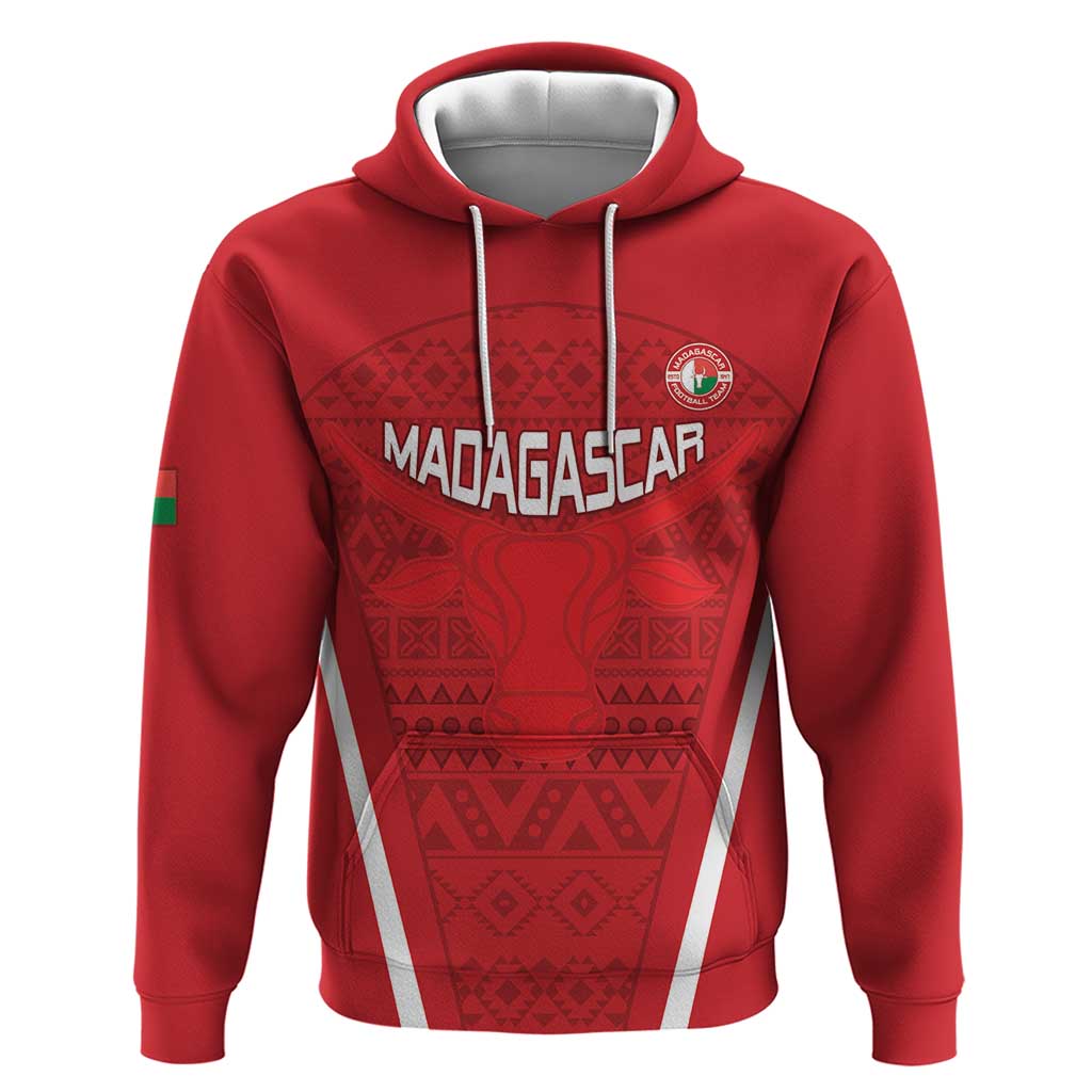 Custom Madagascar Football Zip Hoodie Go Barea Go